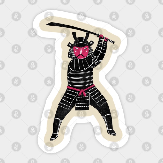 Samurai Sticker by paulagarcia